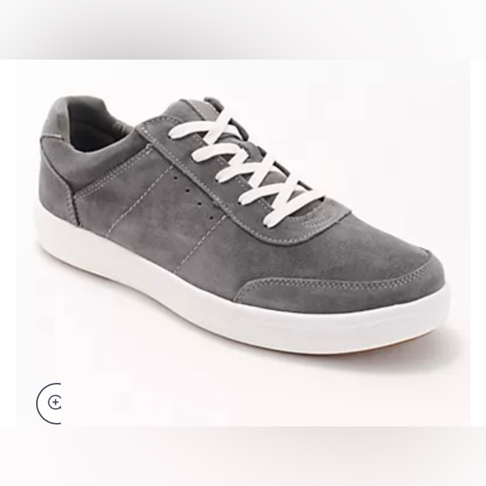 Revitalign Durham mens size 7.5 Gray Men's Casual Sneakers-NIB
